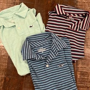 three pack medium vineyard vine shirts. Great condition. Boys.